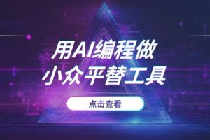 2025搞钱新思路:用AI编程做“小众平替”工具,轻松挖掘蓝海市场
