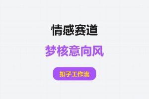 【扣子工作流】情感赛道丨梦核意向风