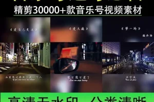 音乐号抖音起号情感伤感民谣MV开车视角流泪高清自媒体短视频素材